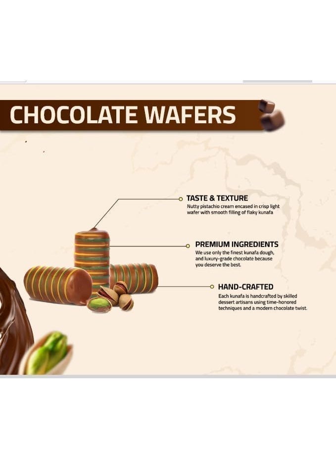 شوكو زين بالفستق والكنافة ويفر بالشوكولاتة الحليب 144 جرام - Image 2